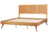 EU Super King Size Bed Light Wood ISTRES_912589
