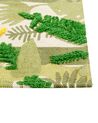 Tapete de algodão multicolor com impressão da selva 80 x 150 cm JANHTO_864129