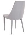 Set of 2 Fabric Dining Chairs Grey CAMINO_812621