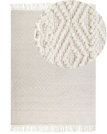 Tappeto lana beige 160 x 230 cm DARENDE