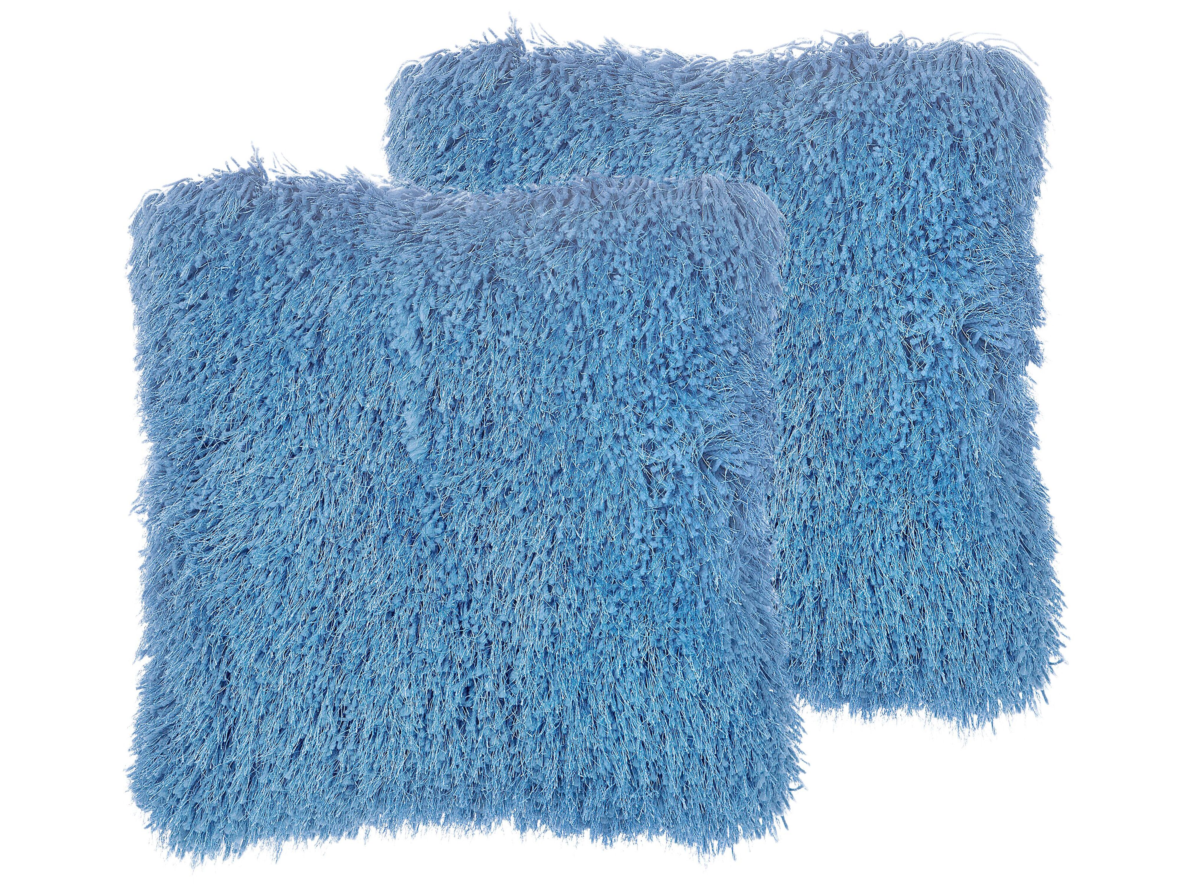 Fluffy hotsell blue pillow