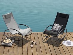 Musta puutarhakeinutuoli CAMPO Musta puutarhakeinutuoli CAMPO