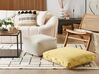 Cotton Floor Cushion 60 x 60 x 12 cm Yellow CLONE_820966