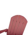 Fotel bujany ogrodowy czerwony ADIRONDACK_872968