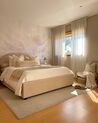 Buklé postel s úložným prostorem 160 x 200 cm béžová VAUCLUSE_853808