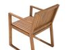 Akáciová záhradná jedálenská stolička zo svetlého dreva SASSARI_691873