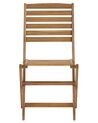 Conjunto de 6 sillas de jardín de madera de acacia TOLVE_784147