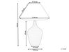 Tischlampe Keramik Beige 56 cm CELESTE_849245
