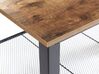 Table basse bois foncé et noire 106 x 60 cm ASTON_774582