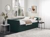 Łóżko wysuwane tapicerowane 90 x 200 cm zielone LIBOURNE_729677