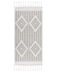 Matto harmaa/valkoinen 80 x 150 cm TABIAT