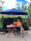 Záhradný slnečník ⌀ 270 cm tmavomodrý TOSCANA_874195