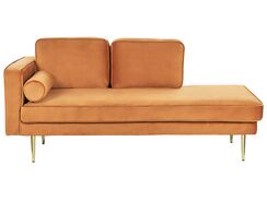 Divaani sametti vasenk. oranssi MIRAMAS