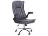 Chaise de bureau en cuir PU gris graphite SUBLIME_851796