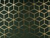 Lot de 2 coussins 45 x 45 cm en velours vert avec motifs géométriques CELOSIA_770083