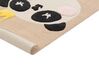 Kinderteppich beige aus Baumwolle mit Panda-Muster 80 x 150 cm BUNAN_866802