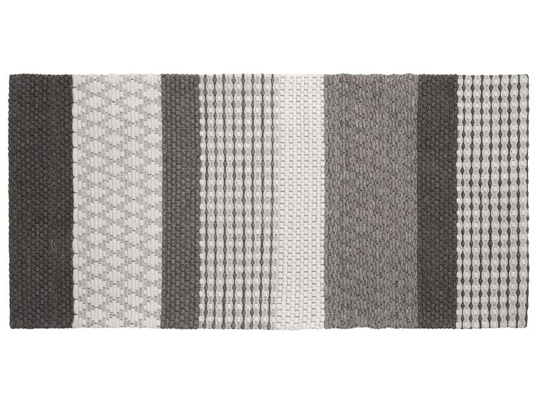 Wool Area Rug 80 x 150 cm Grey AKKAYA_751814