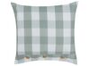 Set of 2 Cushions Checked 45 x 45 cm Mint Green TAMNINE_902327