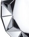 Wandspiegel silber Diamantform ø70 cm HABAY_707041