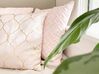 Conjunto de 2 almofadas decorativas com padrão marroquino rosas 45 x 45 cm ALYSSUM_818910