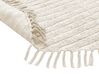Teppich Baumwolle beige ⌀ 140 cm rund HALFETI_837569