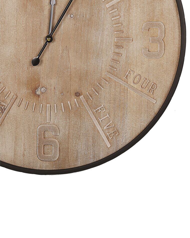 Orologio grande boho in mdf marrone bianco D. 50 cm | Maisons du Monde Orologio grande boho in mdf marrone bianco D. 50 cm | Maisons du Monde