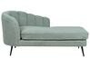 Left Hand Boucle Chaise Lounge Green ALLIER_887305