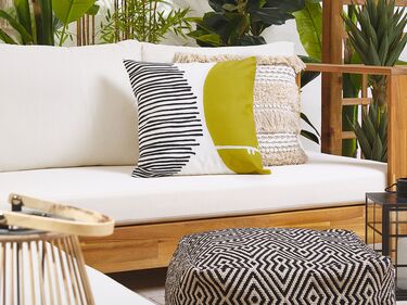 Set of 2 Outdoor Cushions 45 x 45 cm Multicolour PELAGO