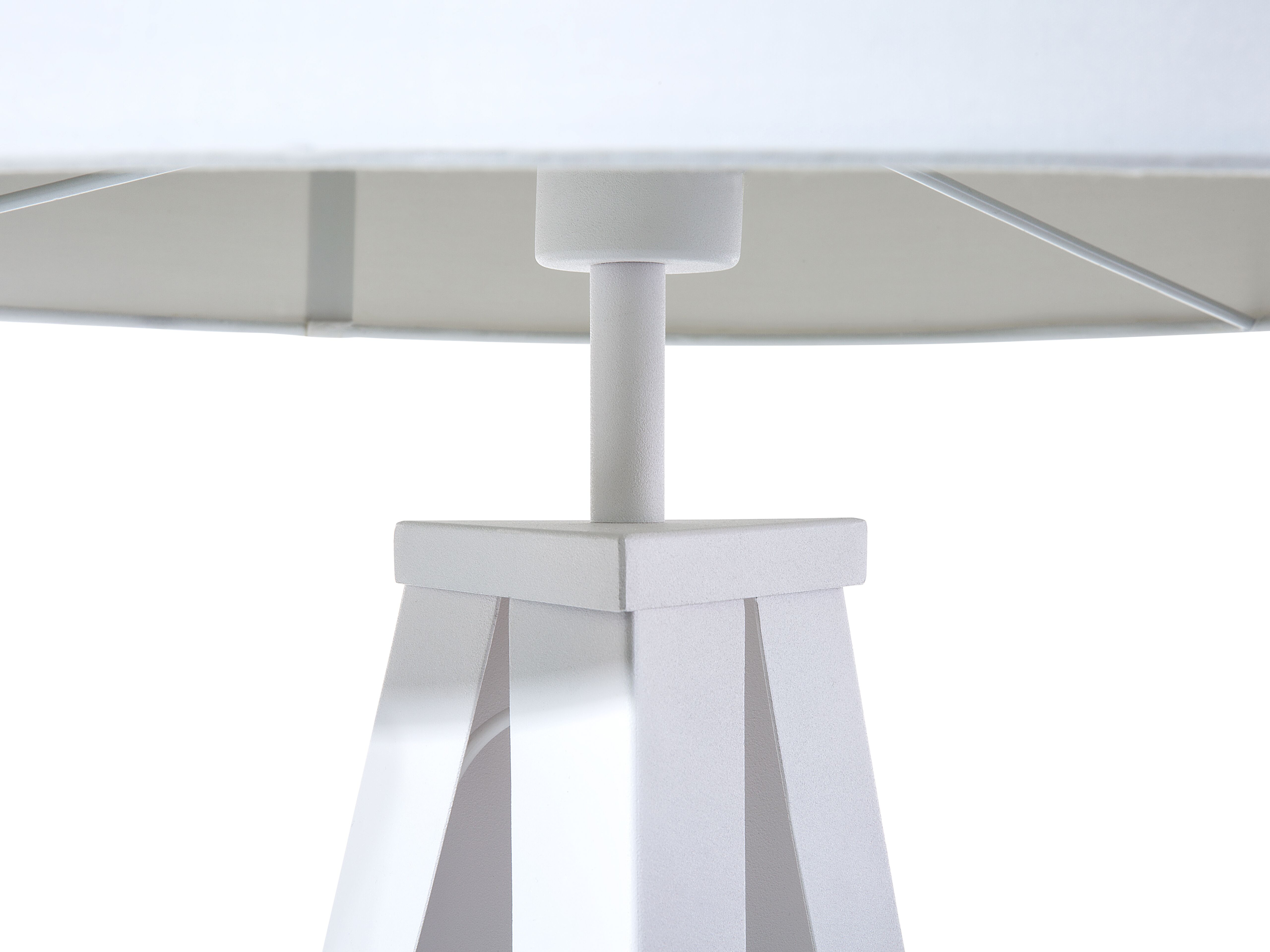 Lampa podłogowa metalowa biała STILETTO