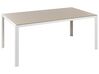 Puutarhapöytä alumiini beige/valkoinen 160 x 90 cm CATANIA_884010
