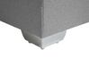 Cama continental de poliéster gris claro/plateado 180 x 200 cm DUCHESS_718379