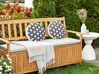 2 poduszki ogrodowe wzór geometryczny ⌀ 40 cm szare VALSORDA_905307