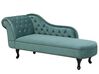 Chaise longue sinistra in velluto verde menta NIMES_696836