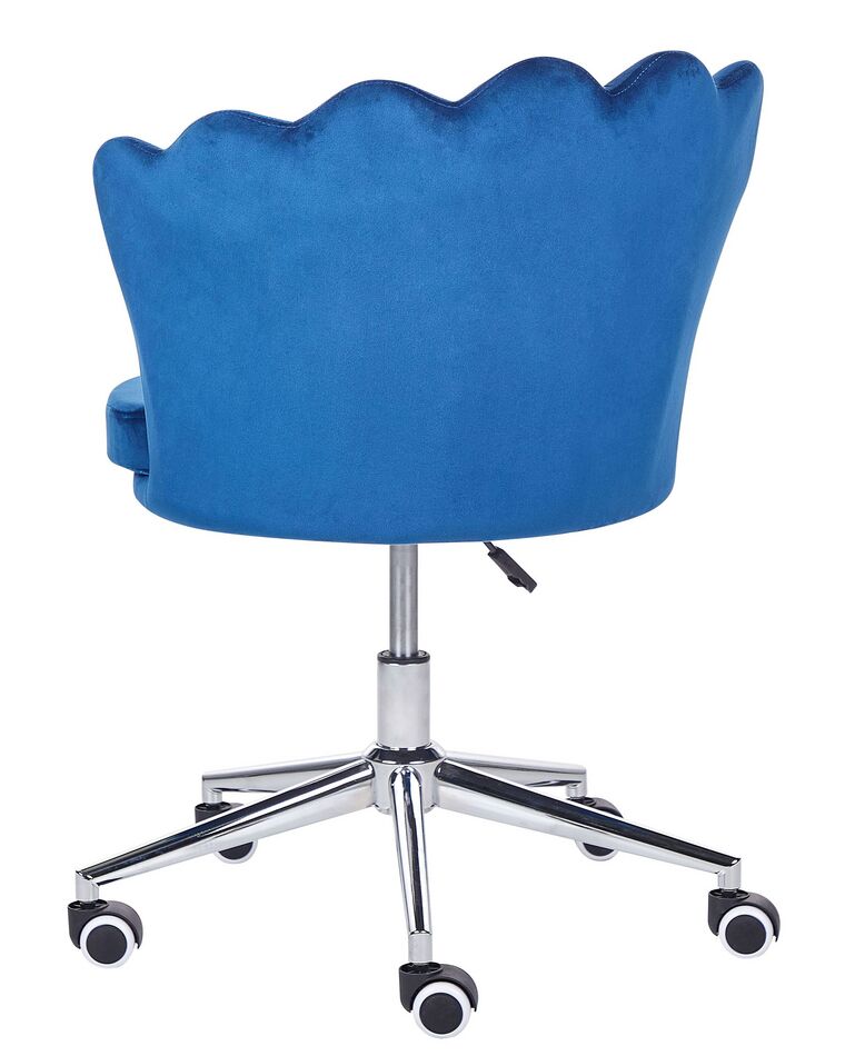 Velvet Desk Chair Blue MONTICELLO Beliani.de