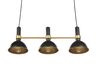 Hanglamp 3 lampen goud/zwart BELES_818195