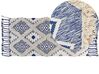 Dywan bawełniany 80 x 200 cm beżowo-niebieski MANAVGAT_843950