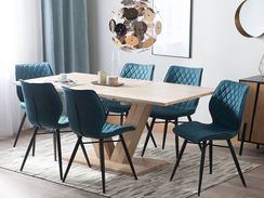 Ruokapöytä jatkettava vaalea puu 140/180 x 90 cm LIXA Ruokapöytä jatkettava vaalea puu 140/180 x 90 cm LIXA