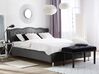 Velvet EU Double Size Ottoman Bed Dark Grey METZ_736188