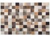 Koberec kožený hnědo-béžovo-šedý 200 x 300 cm SOKE_806650
