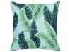 Set of 2 Outdoor Cushions Leaf Motif 45 x 45 cm Green BOISSANO_881302