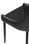 Set of 2 Dining Chairs Faux Leather Black SOLANO_703302