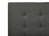 Cama con almacenaje de poliéster gris oscuro/negro 180 x 200 cm LA ROCHELLE_744706