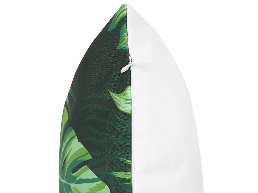 Gartenkissen mit Palmenmotiv grün 45 x 45 cm 2er Set FUNO | Beliani.at