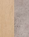 Regal heller Holzfarbton / Betonoptik mit 6 Fächern und 3 Schränken GRADA _798146