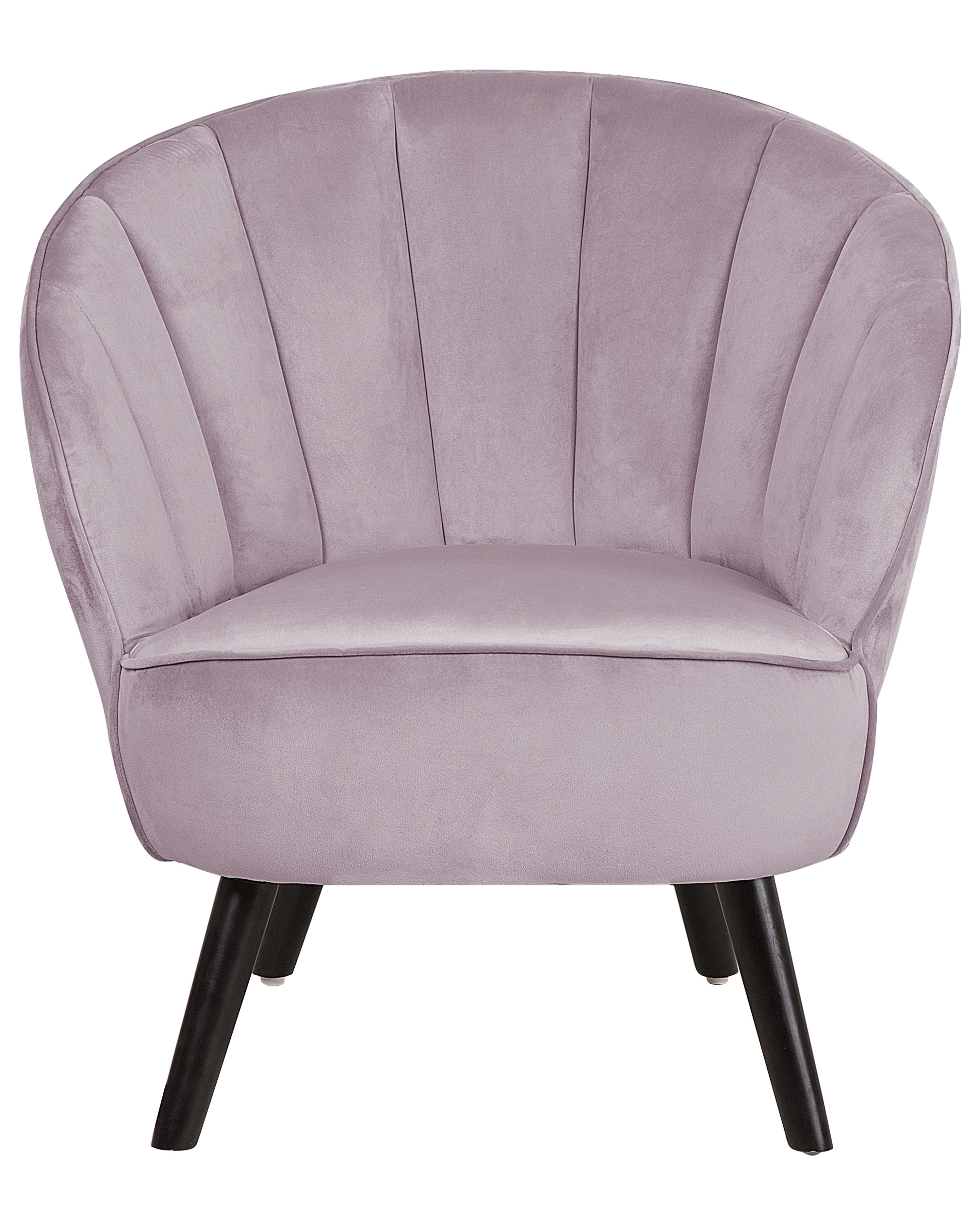 Fotel welurowy różowy DALA