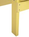 Krzesło ogrodowe z podnóżkiem żółte ADIRONDACK_809671
