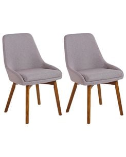 Tuoli kangas ruskeanharmaa 2 kpl MELFORT Tuoli kangas ruskeanharmaa 2 kpl MELFORT