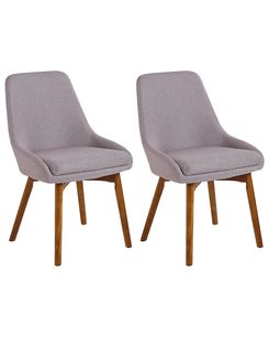 Tuoli kangas ruskeanharmaa 2 kpl MELFORT Tuoli kangas ruskeanharmaa 2 kpl MELFORT