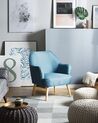 Fabric Armchair Teal Blue LOKEN_549153