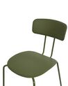 Conjunto de 2 sillas de comedor verdes SIBLEY_905687